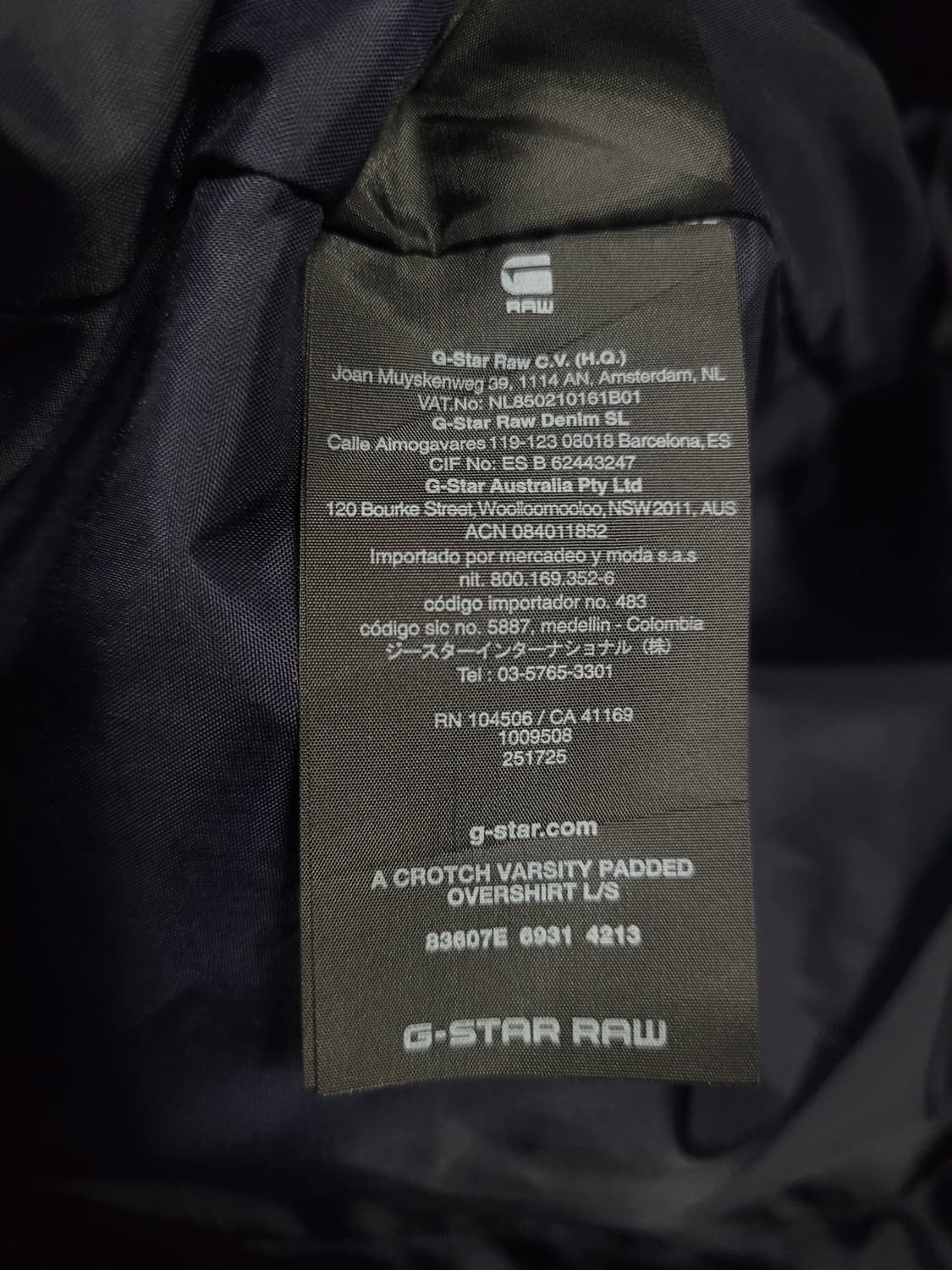 G-STAR RAW 지스타 로우 퀼팅 자켓 상품이미지9