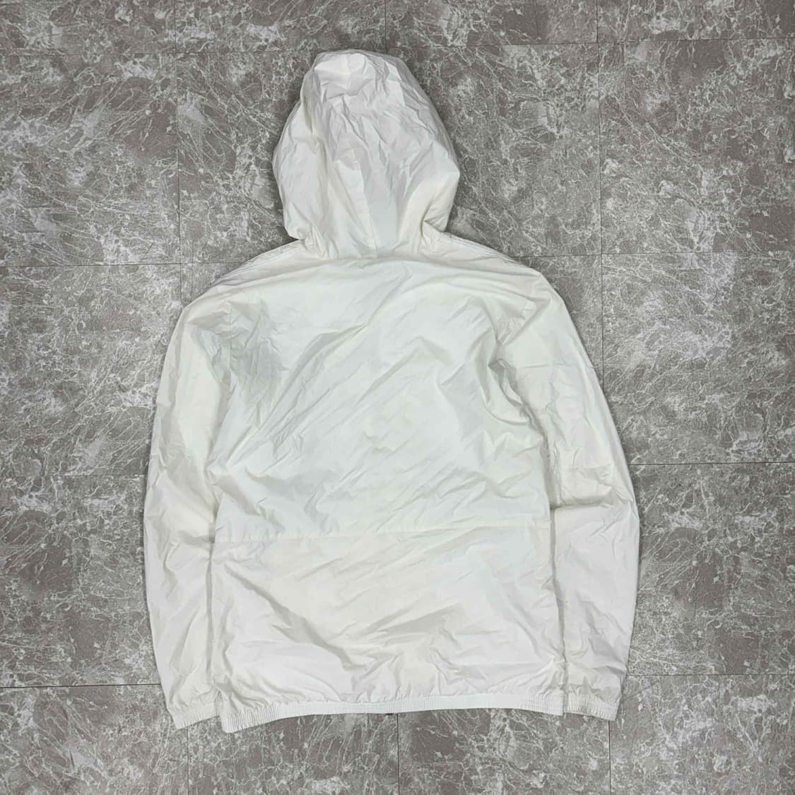 아디다스 화이트 올드스쿨 윈드브레이커 자켓 바람막이 희귀져지(M) 상품이미지3
