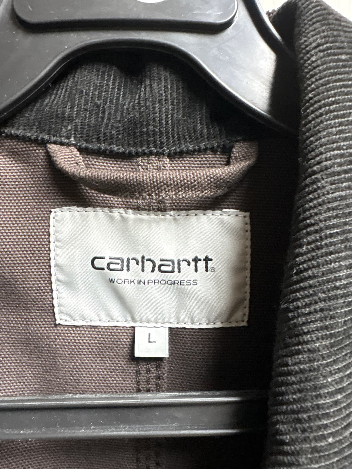 칼하트 wip 디어본 초어코트 토바코 블랙 L 상품이미지2