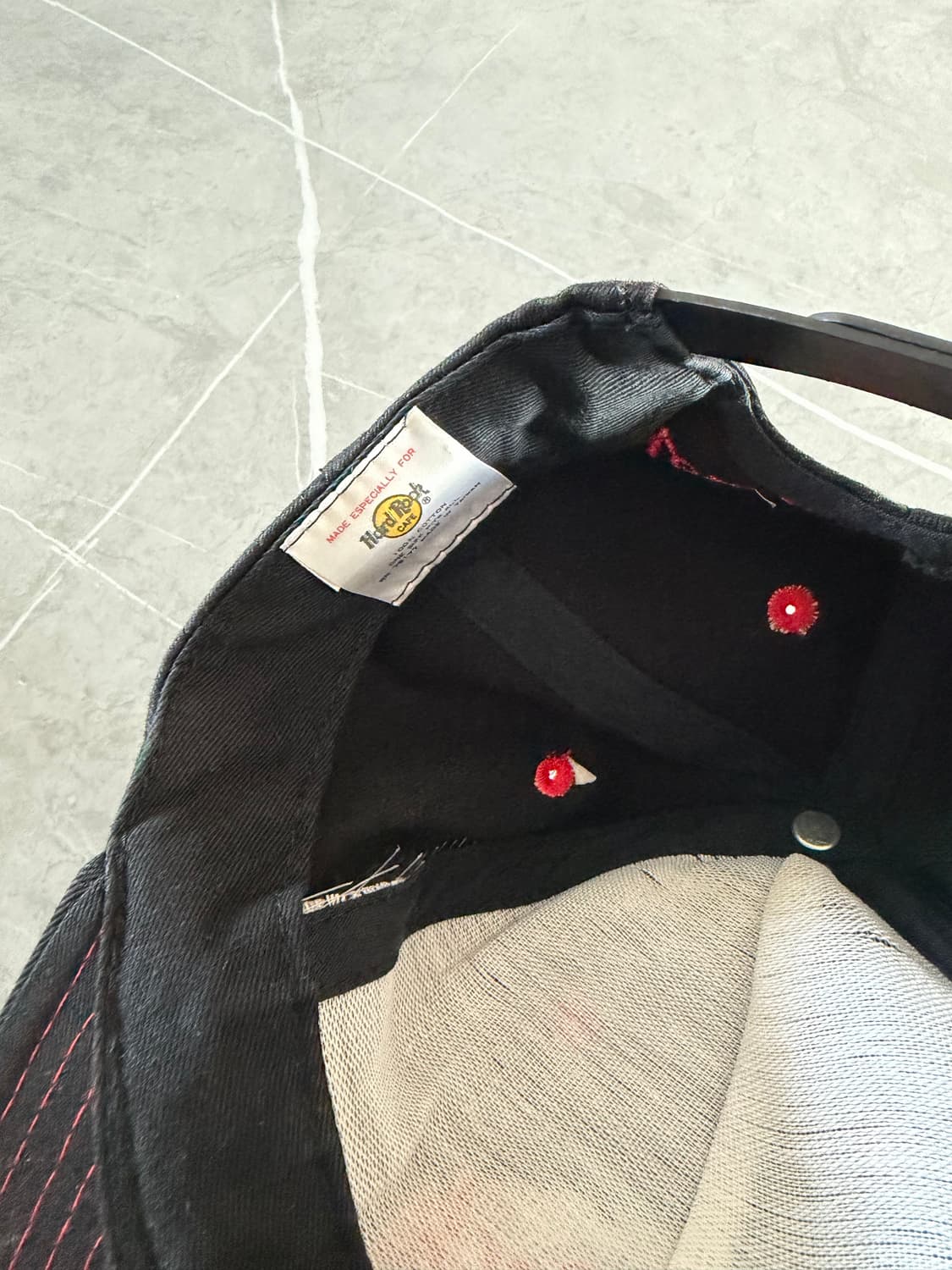 하드락카페 볼캡 (캡) 모자 블랙 상품이미지5