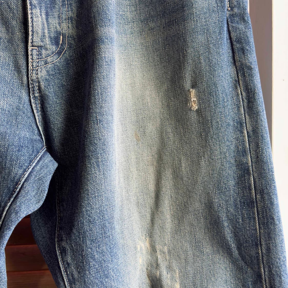 스투시 디스트레드 워싱 데님팬츠 34 상품이미지3