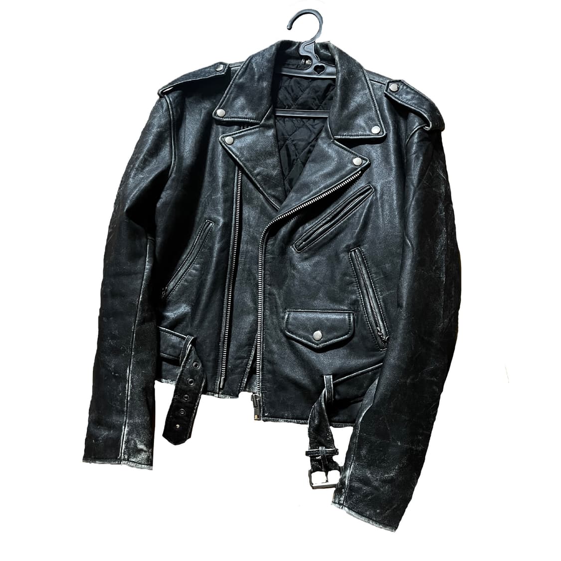 소가죽 워싱 레더자켓 상품이미지1