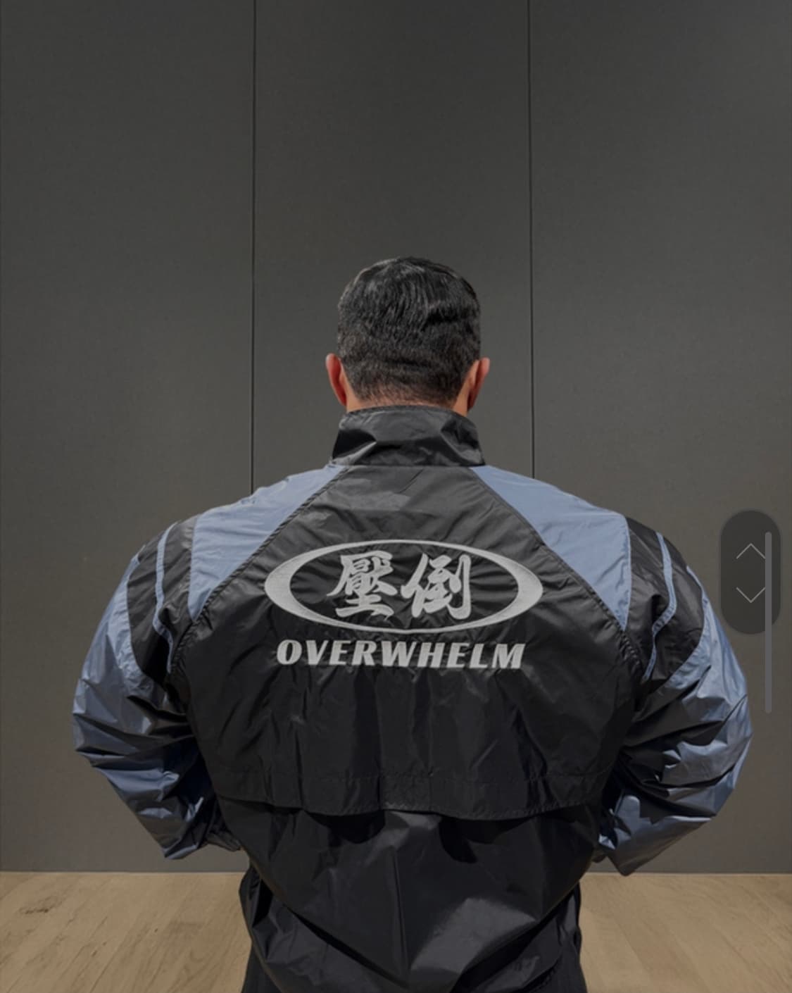 압도 윈드브레이커 블랙 애쉬 M 새상품 상품이미지2