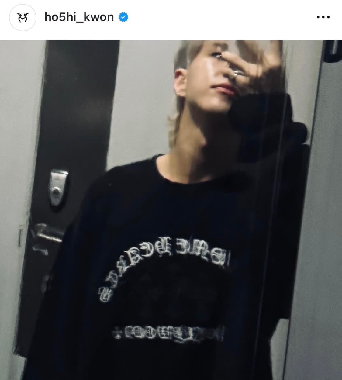 크롬하츠 레더패치 세메터리 캐시미어 후드티 L 상품이미지1