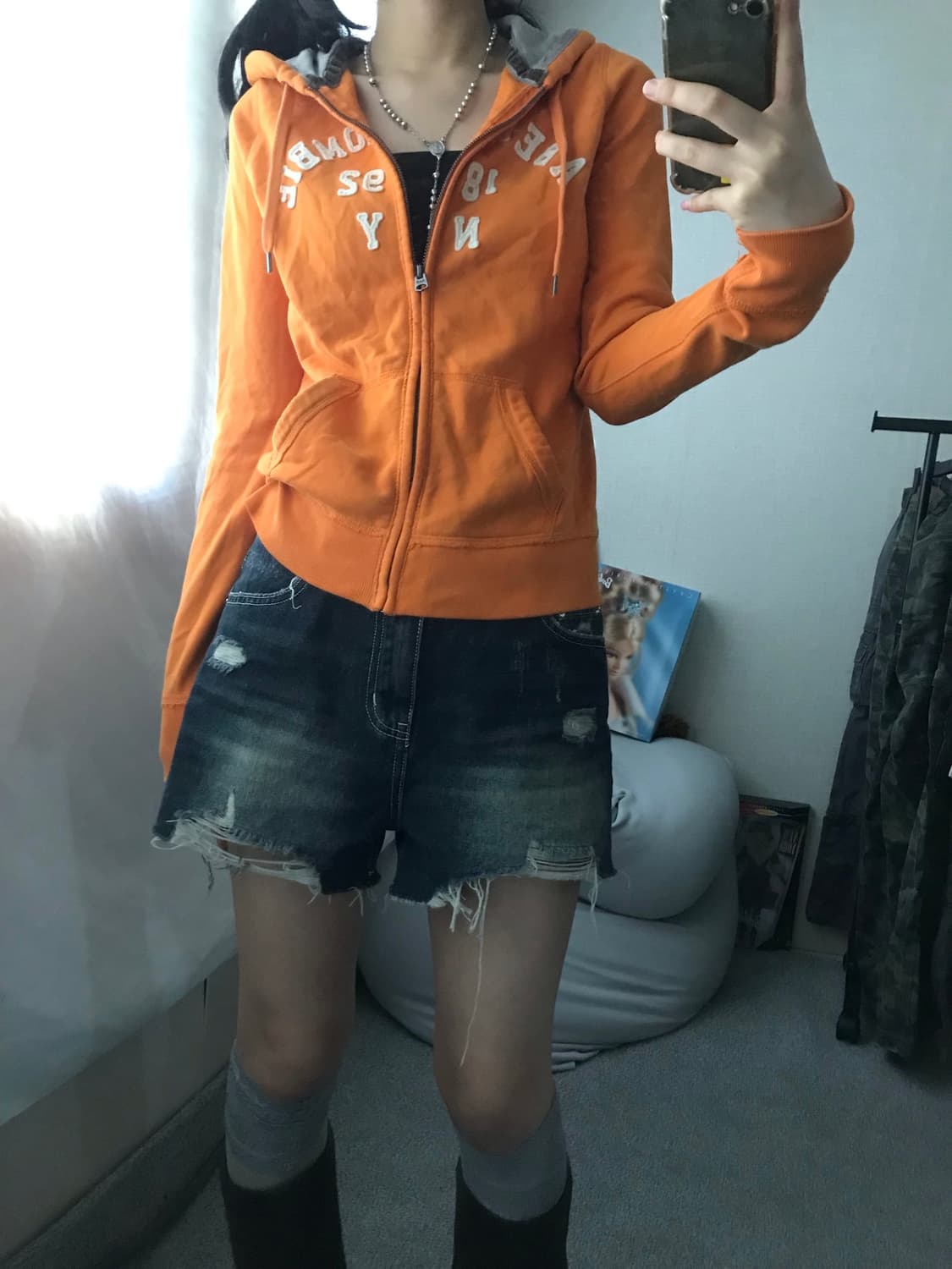 아베크롬비 오렌지 후드집업 상품이미지2