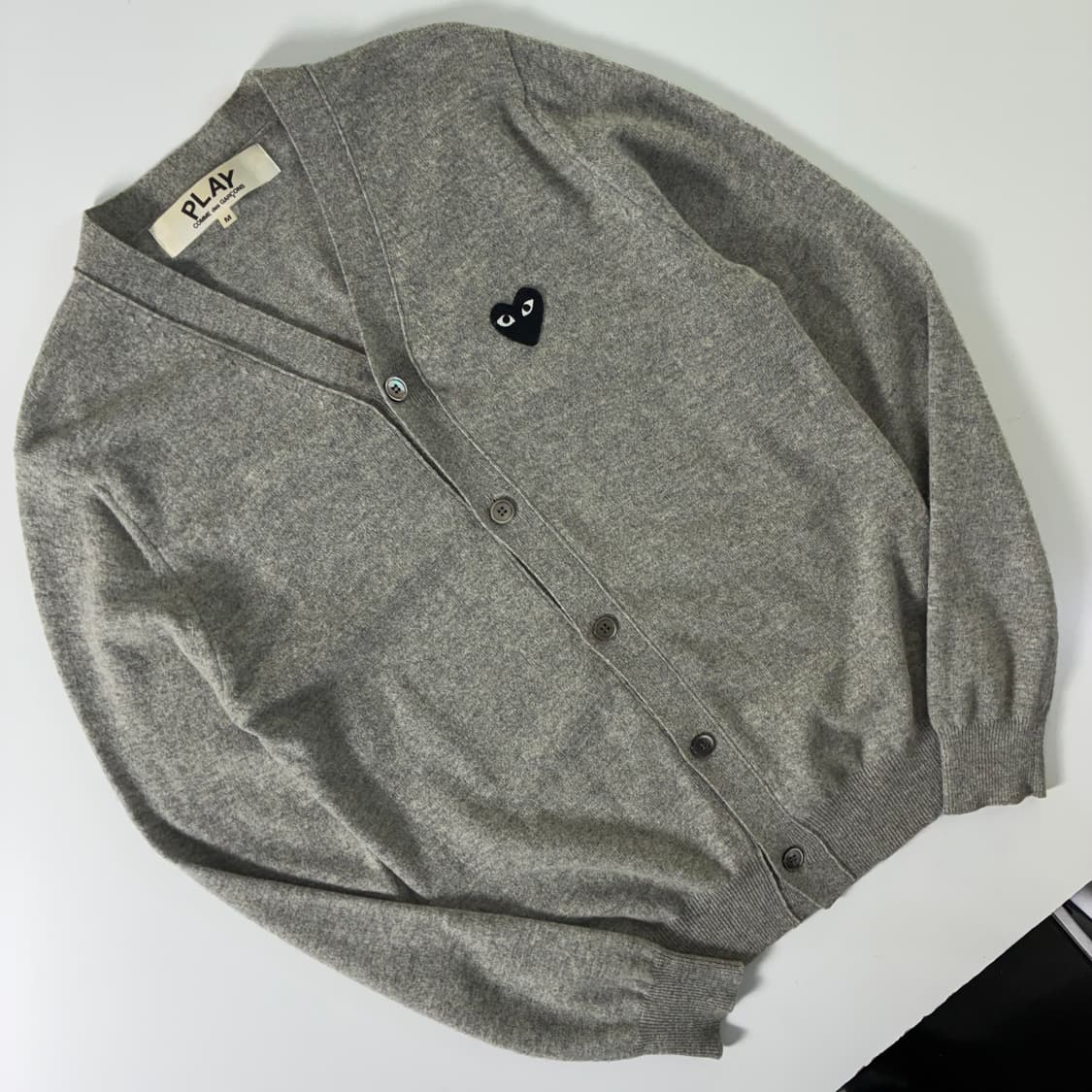 Comme des Garcons  꼼데가르송 하트와펜 그레이 울 가디건  상품이미지2