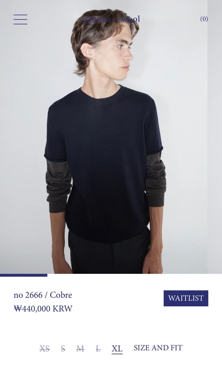 [L] 팔로마울 cobre 레이어드 울니트 상품이미지6