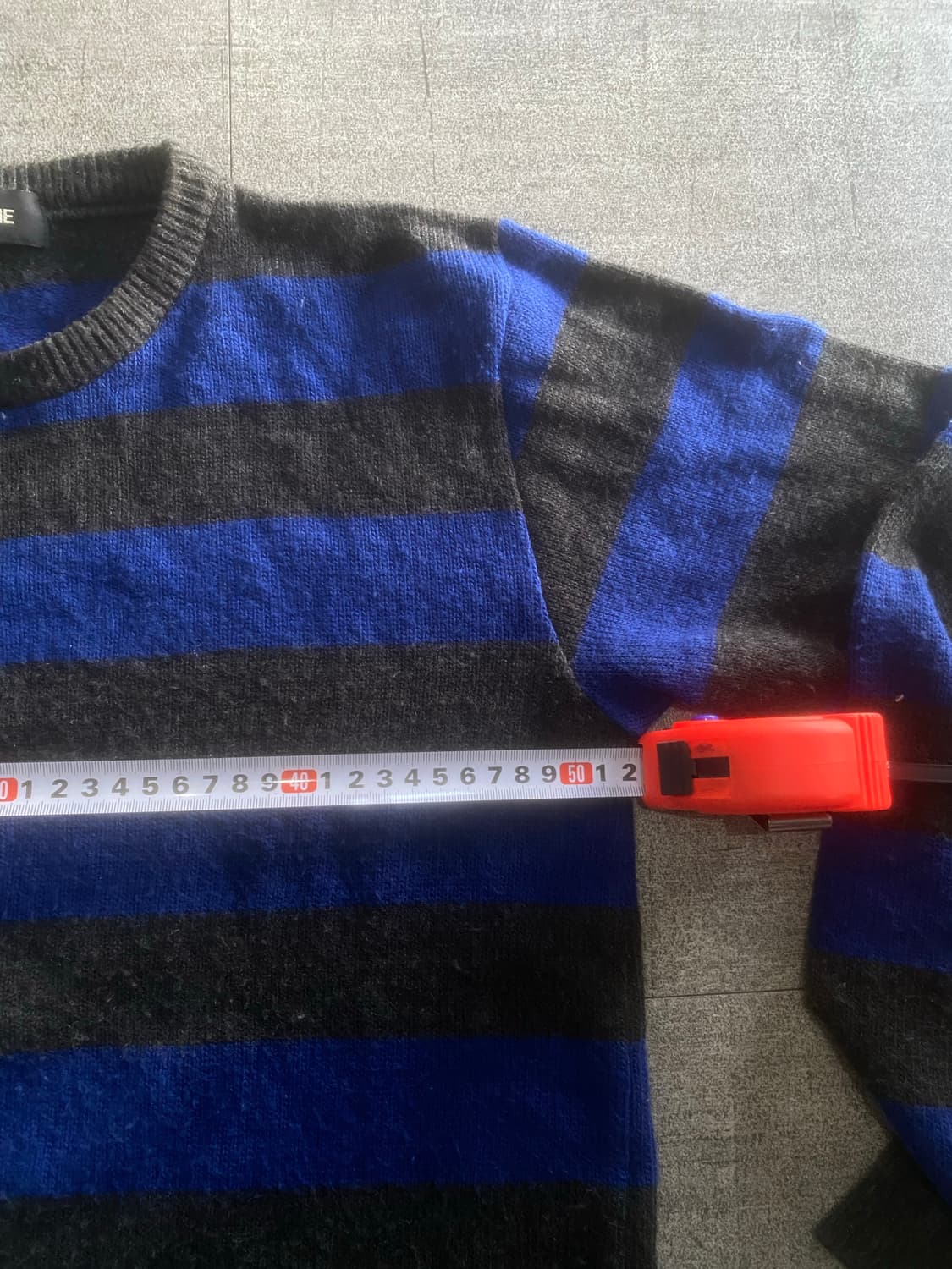 일본빈티지 Indehomme 올드스쿨아메카지 스트라이프 니트스웨터 상품이미지2