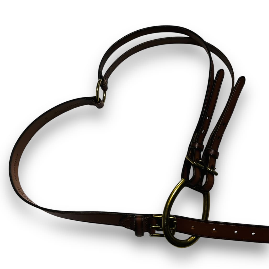 폴로 랄프로렌 트라이 더블 스트랩 O링 레더 벨트 상품이미지2