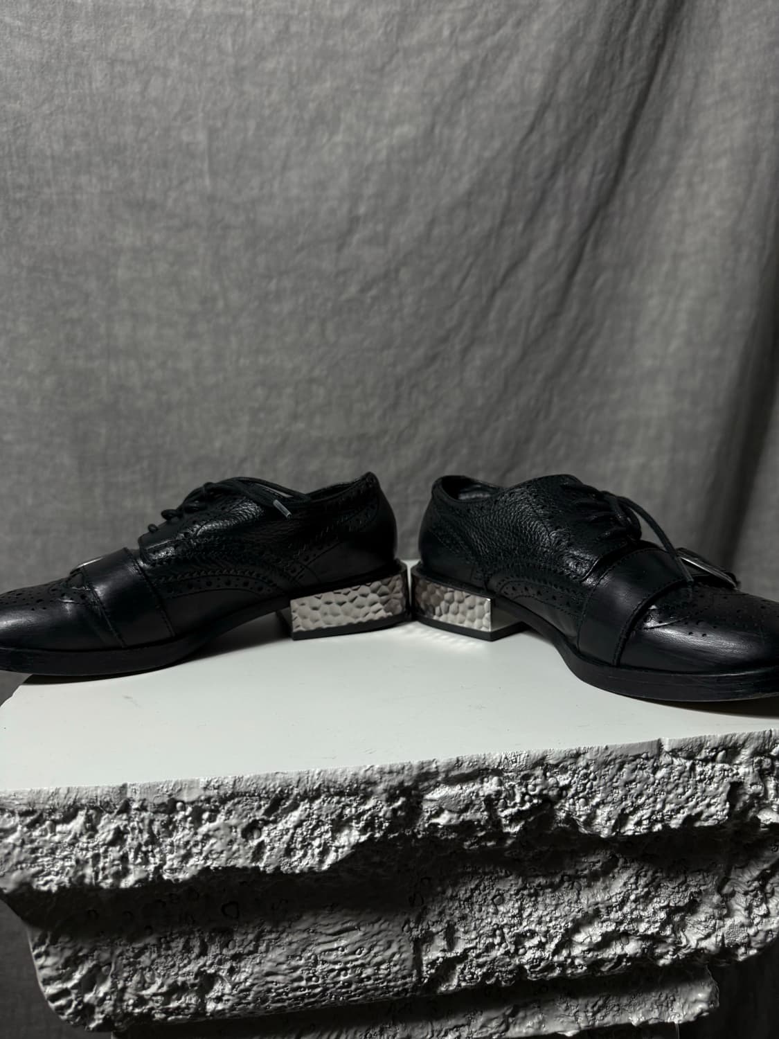 ASH Metal Block Heel Derby Shoes   상품이미지3