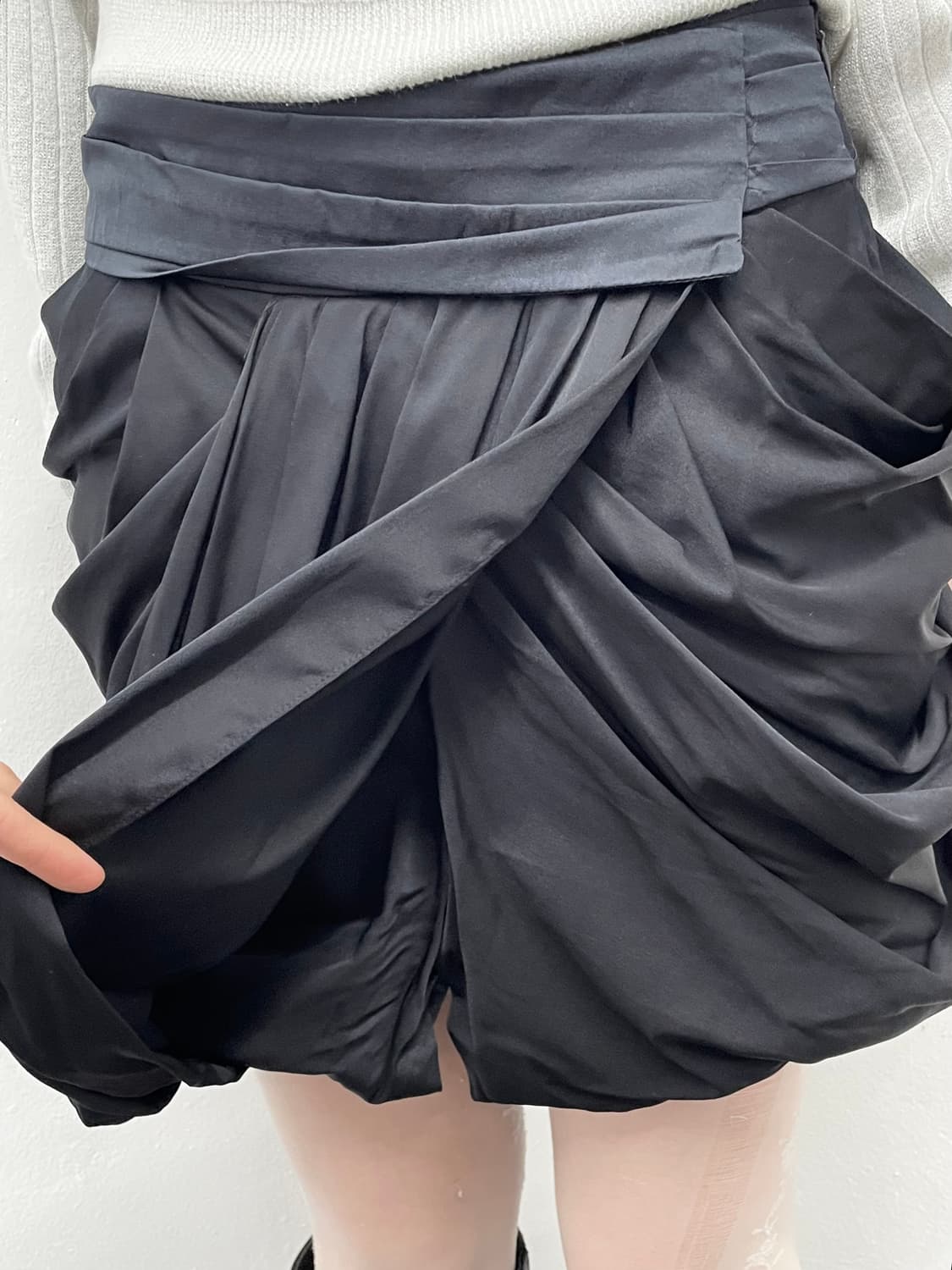 타임 아방가르드 플리츠 셔링 스커트 *레어 상품이미지3