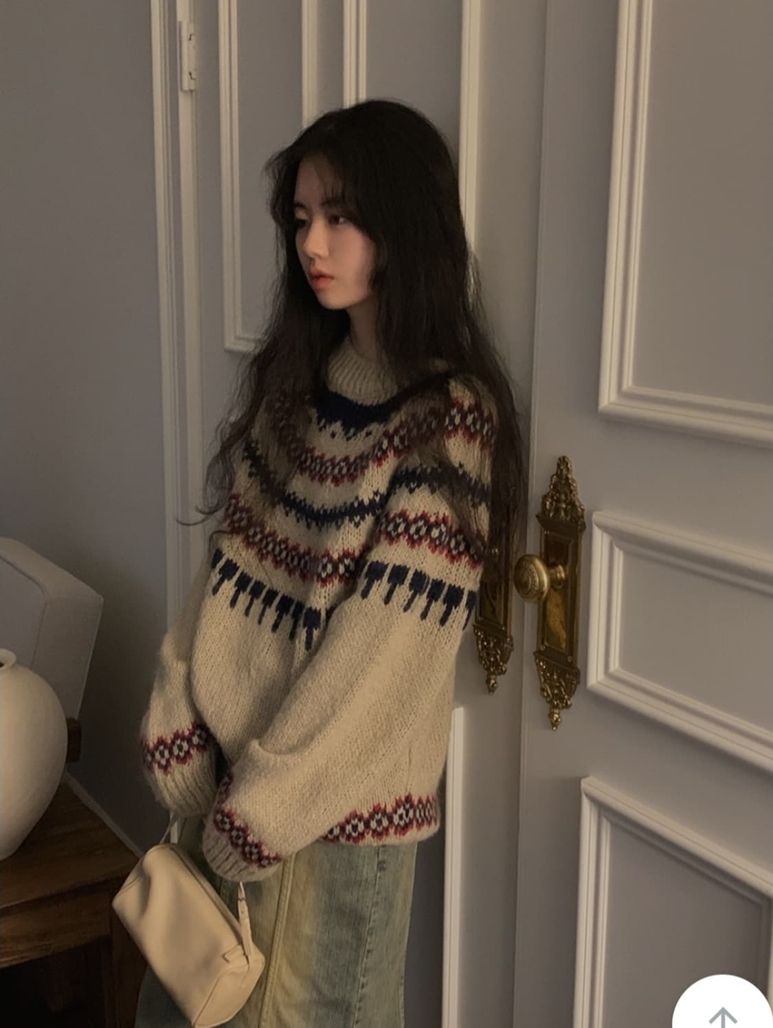 메이비베이비 빈티지 노르딕 크리스마스 니트 상품이미지1