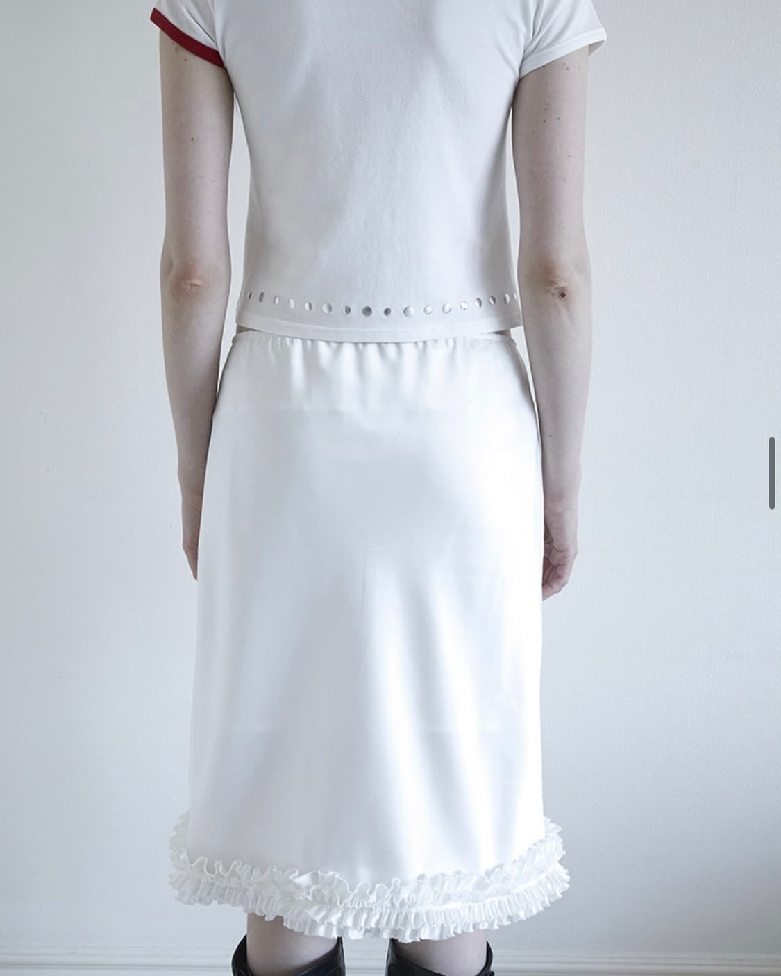 데어드 DOUBLE FRILLED CURVE SKIRT 상품이미지4