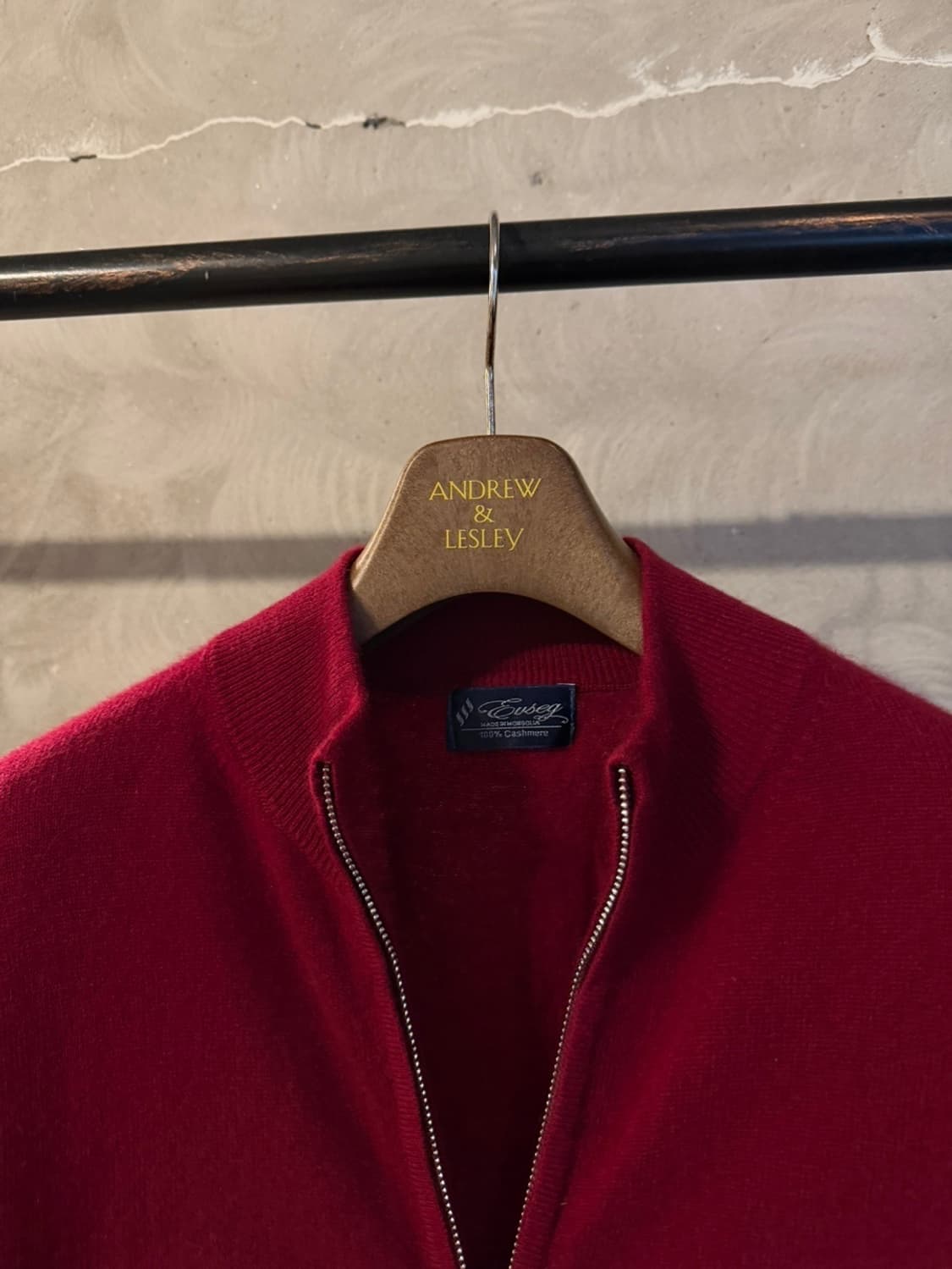 VTG 몽고 캐시미어 니트 집업 남성105 상품이미지2