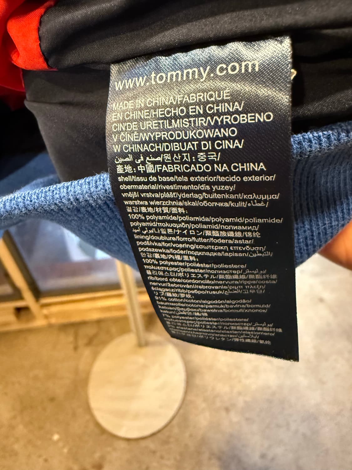 타미힐피거 블루 바람막이 상품이미지3