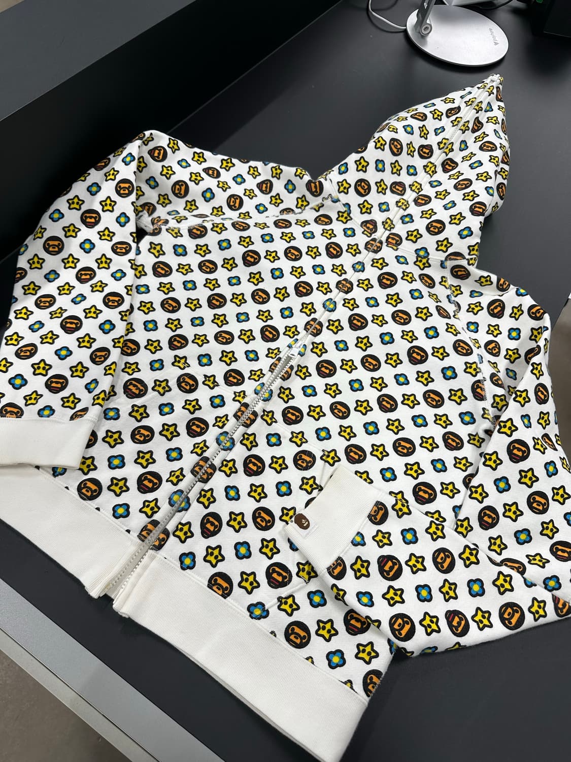 베이프 마일로 모노그램 풀 후드집업 상품이미지5