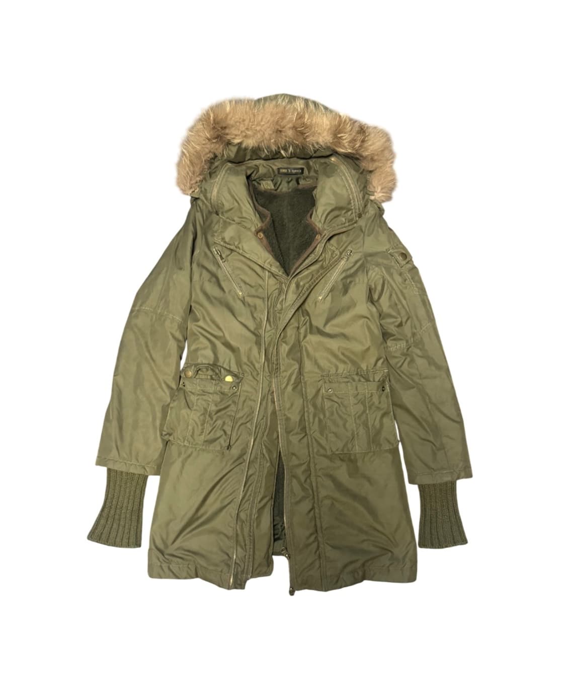 00s Mode Khaki Long Jacket 상품이미지1