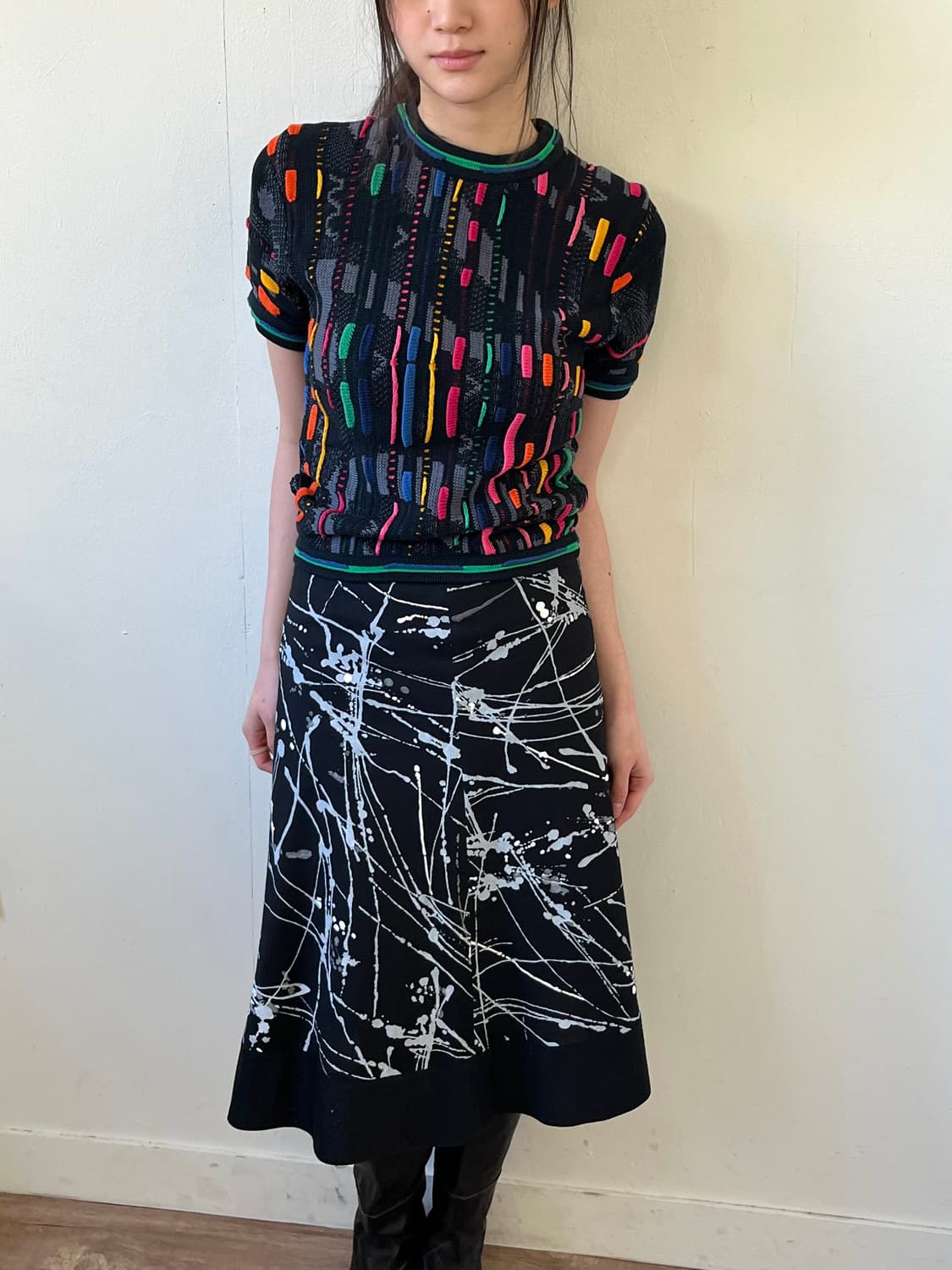 GIANNI LO GIUDICE 아트 스커트 상품이미지5