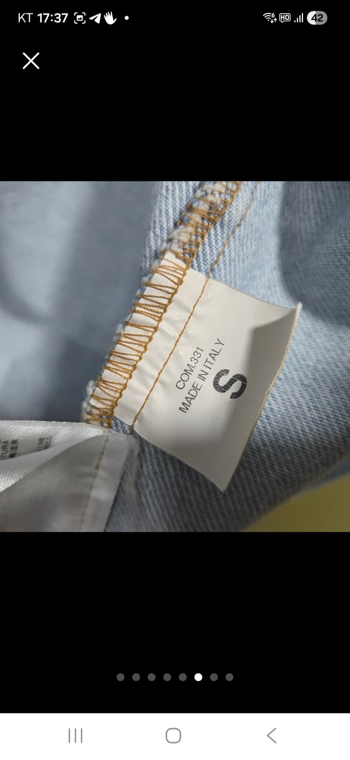 오프화이트 데님 셔츠 자켓 상품이미지6