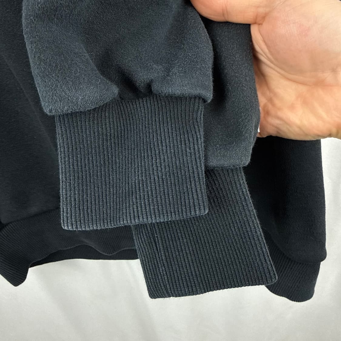 (90) 르꼬끄 빅로고 맨투맨 블랙 상품이미지4