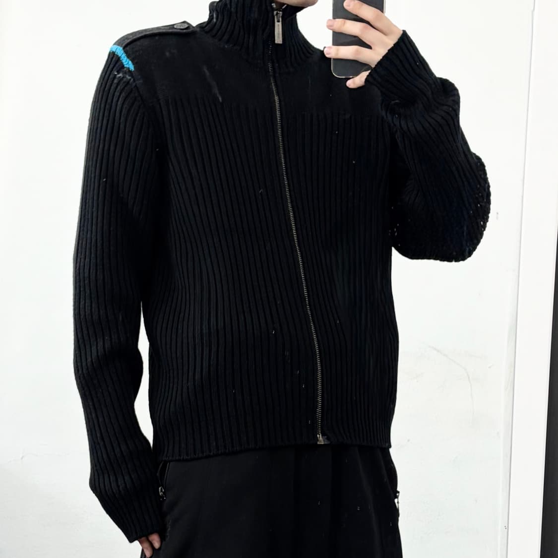 버버리 런던 메리노울 니트 자켓 상품이미지2