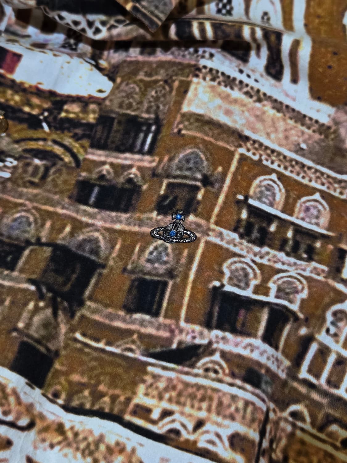 비비안웨스트우드 오렌지브라운 패턴셔츠 상품이미지5