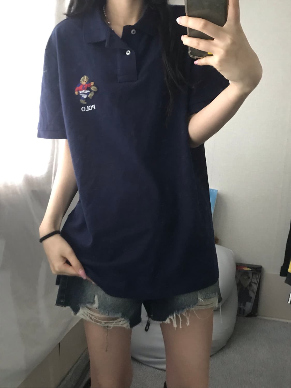 폴로 네이비 베어 반팔티셔츠 상품이미지2