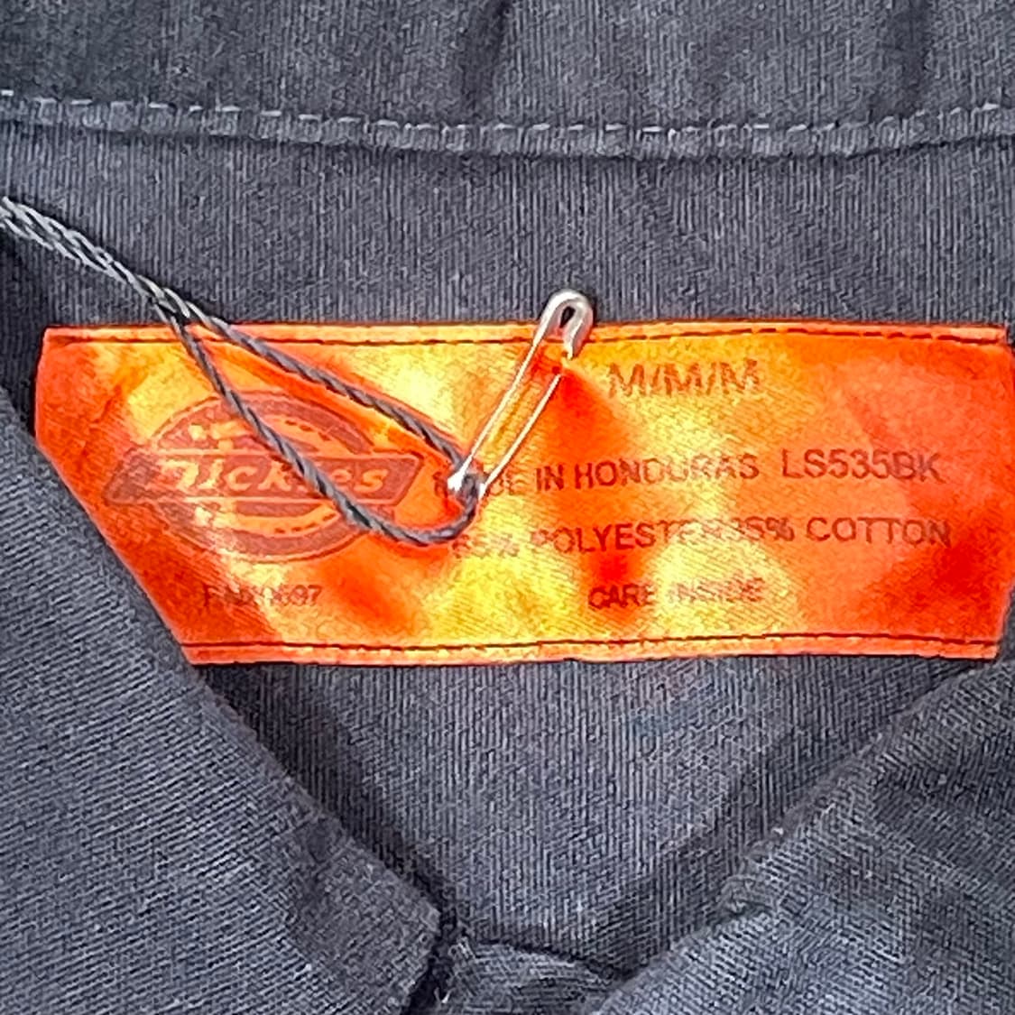 (M) Dickies 디키즈 반팔 워크 셔츠 블랙 상품이미지6
