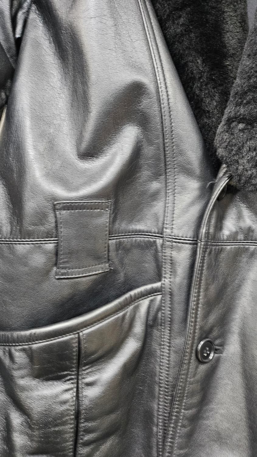 양털 무스탕 남성 가죽 코트 상품이미지7