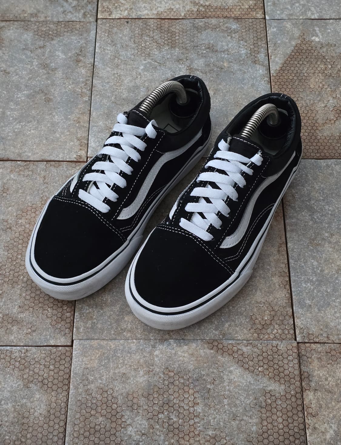 (230)반스 올드스쿨 플랫폼 검흰 상품이미지1