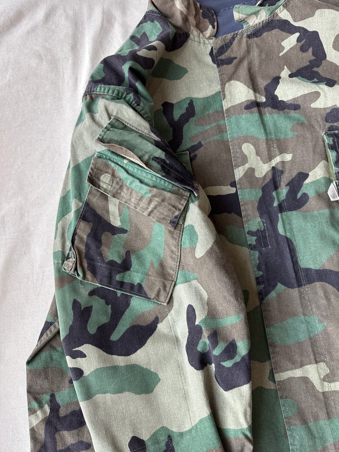 미군 케미컬 프로텍티브 우드랜드 카모 자켓 XL 상품이미지2