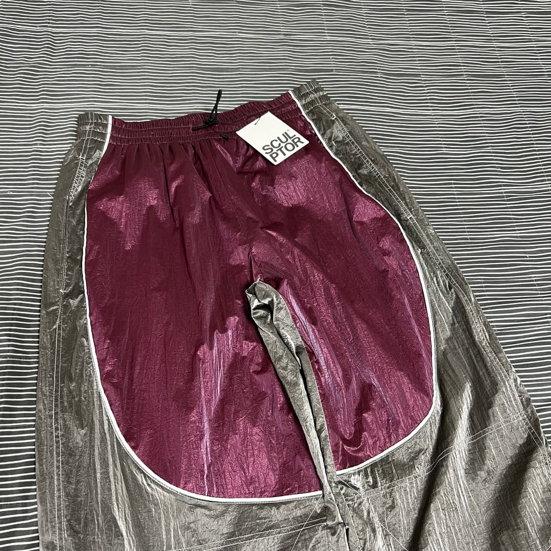 스컬프터 모터 트랙 팬츠 딥레드/차콜 XL 상품이미지2