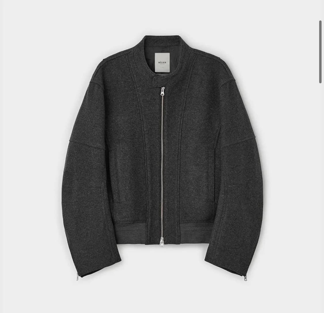 벨리에 호벤 바이커 자켓 (차콜그레이 m) 상품이미지1