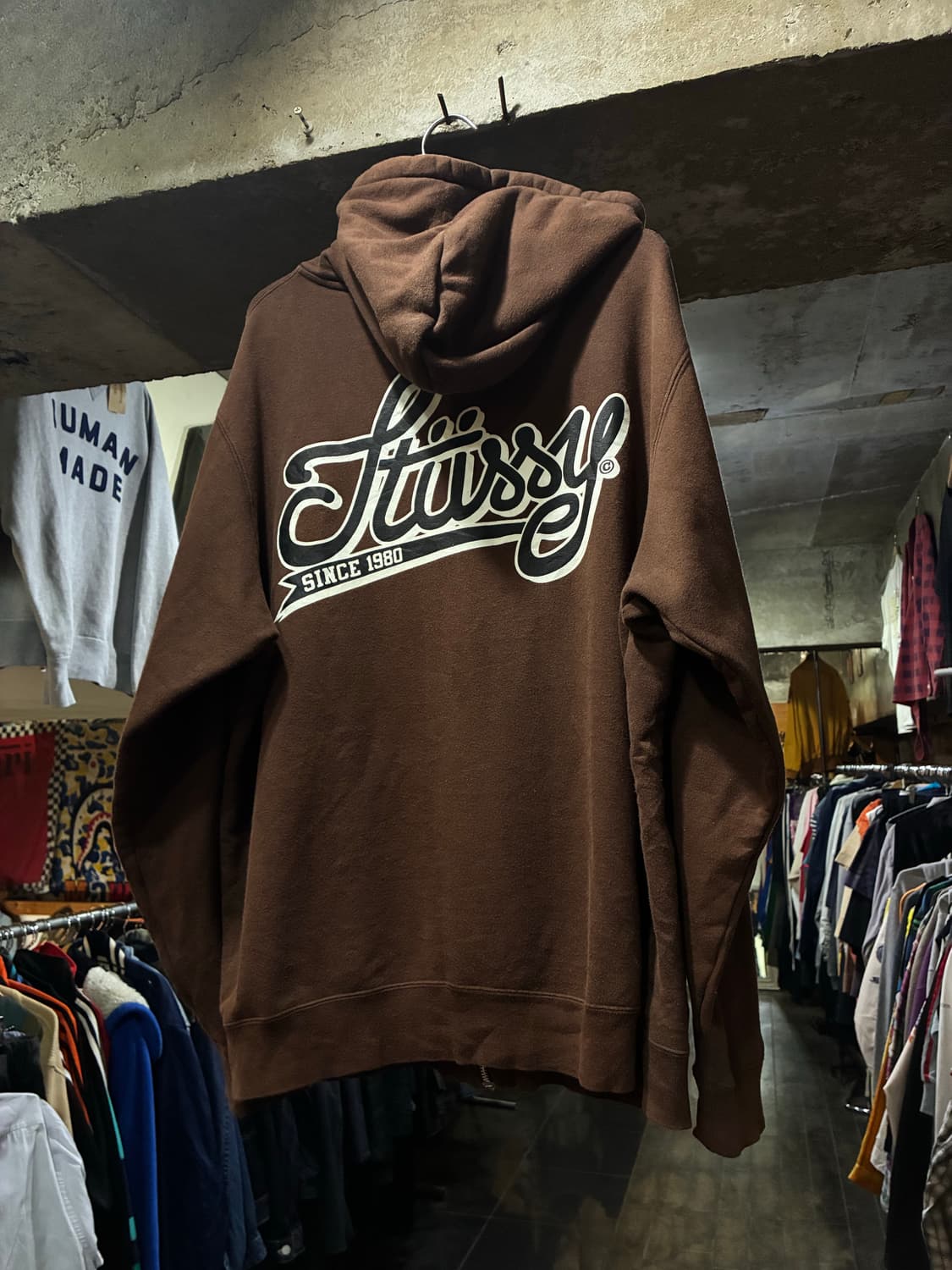 00s stussy 스투시 프린팅 후드집업 상품이미지4