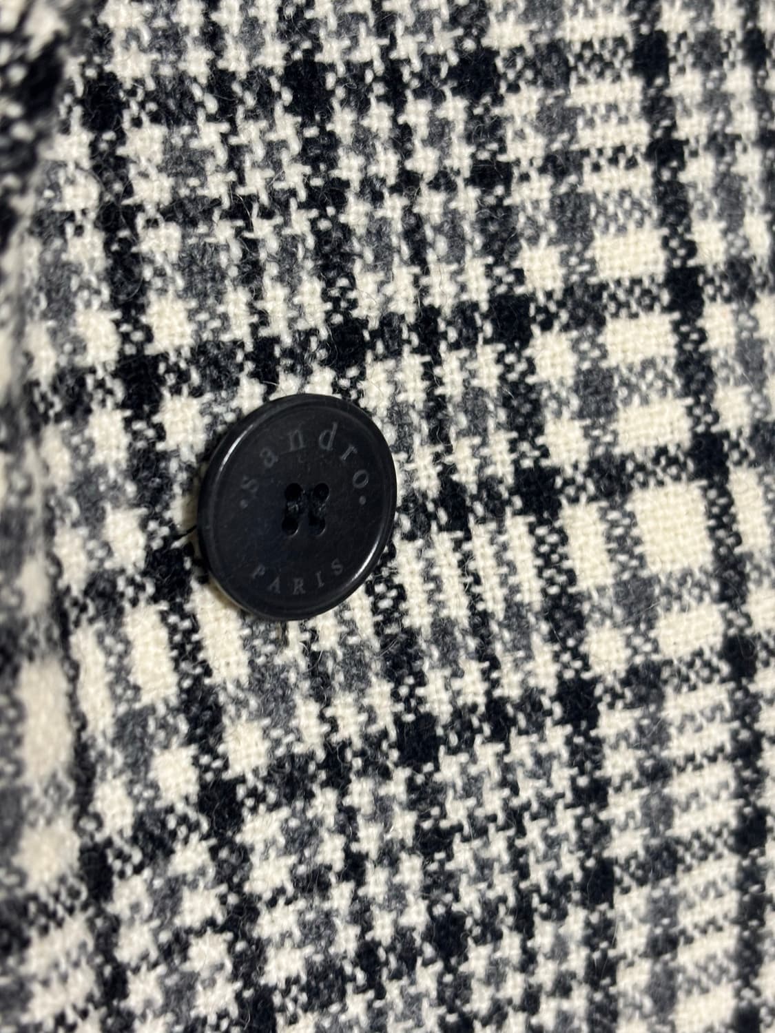 Sandro 체크 울 자켓 36사이즈 상품이미지4