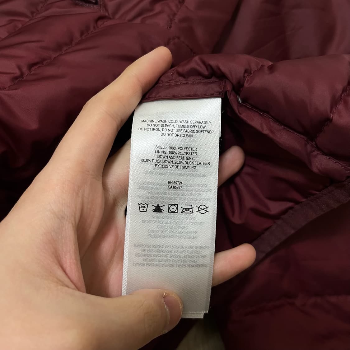 컬럼비아 남성 덕다운 경량패딩 L/100 상품이미지6