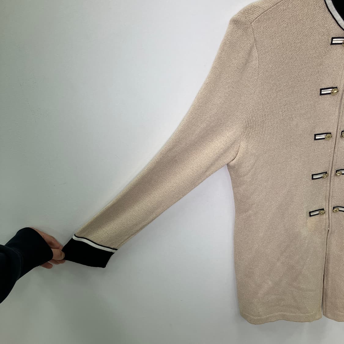 ST.JOHN 세인트존 골드버튼 롱 가디건  상품이미지5