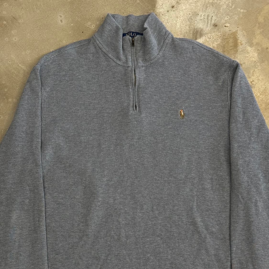 L 폴로랄프로렌 그레이 반집업 니트  상품이미지1