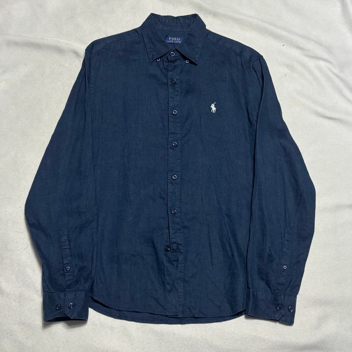 M 폴로랄프로렌 네이비 린넨 셔츠 상품이미지2