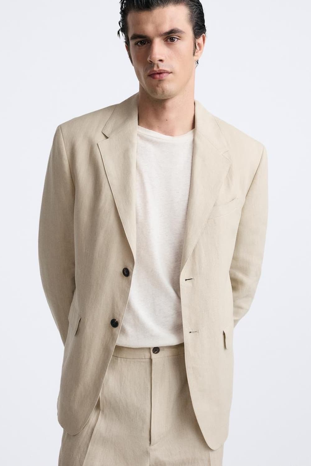 자라 오리진 100%린넨 이탈리안 패브릭 블레이져 상품이미지3