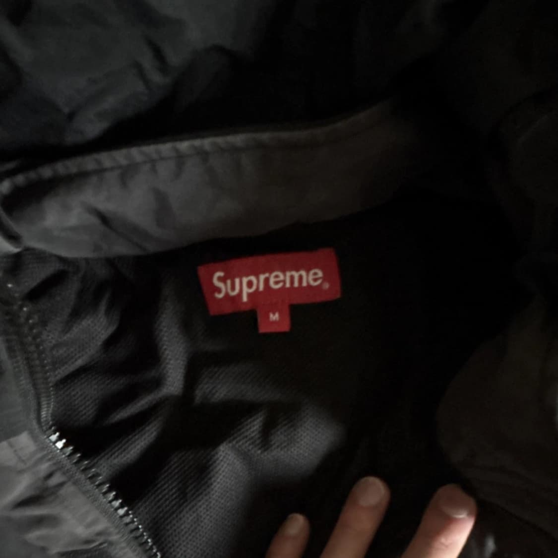 18SS 슈프림 코트 하프 집 풀오버 블랙 상품이미지2