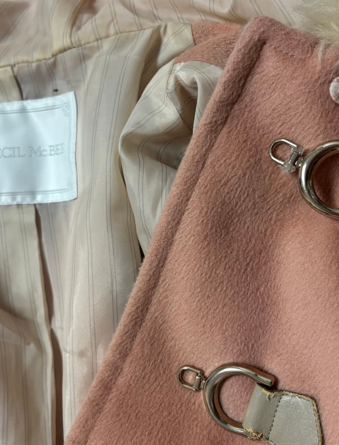 세실맥비 대대장 딸기우유 로걀 히메갸루 달천깔 핑크 숏코트🍓 상품이미지3