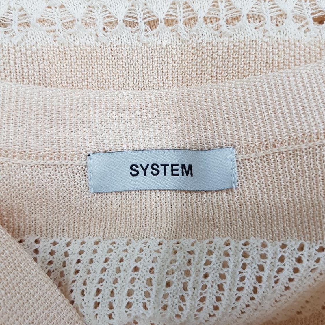 한섬 시스템 2022 시스루 펄버튼 가디건 F사이즈 상품이미지5