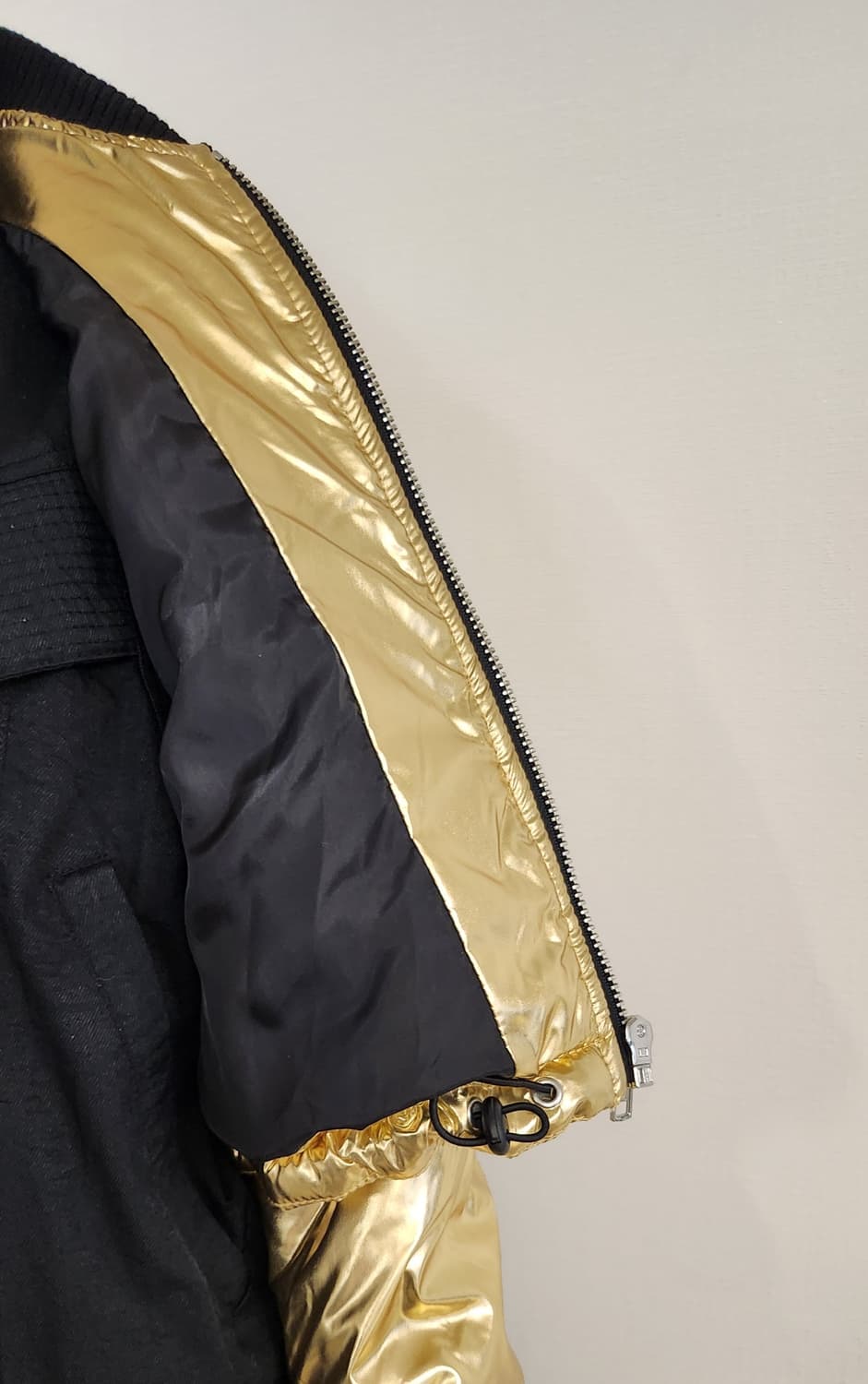 골드메탈릭 크롭패딩  상품이미지6