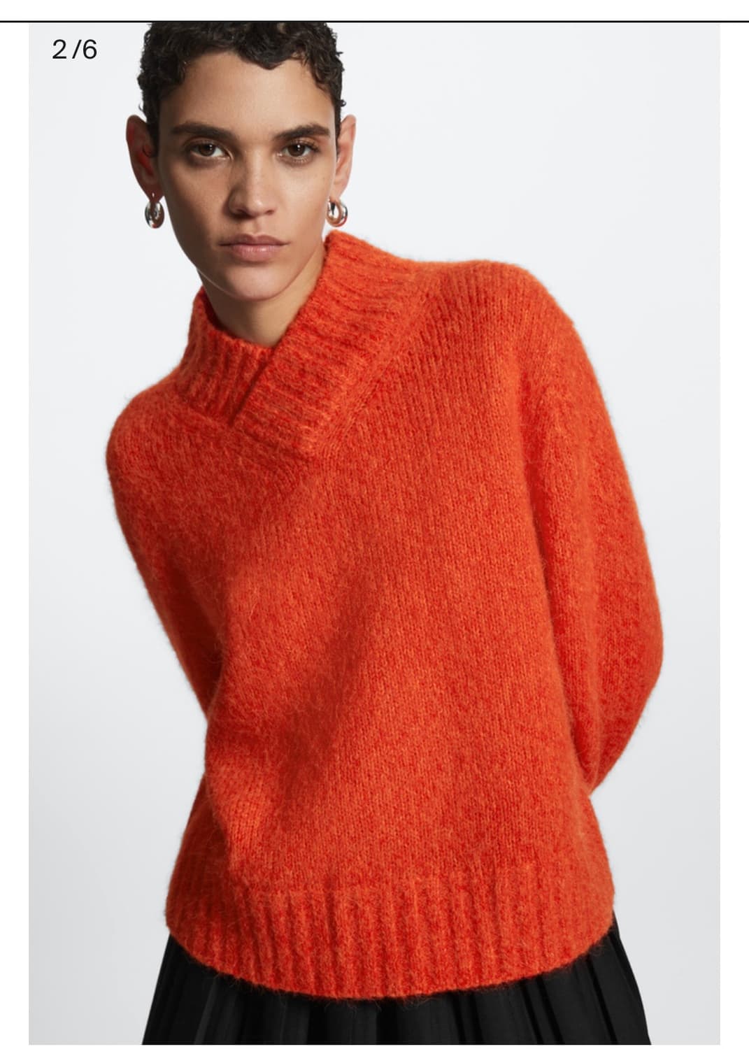 COS 코스 레귤러 핏 알파카 블렌드 스웨터(새상품) 상품이미지1