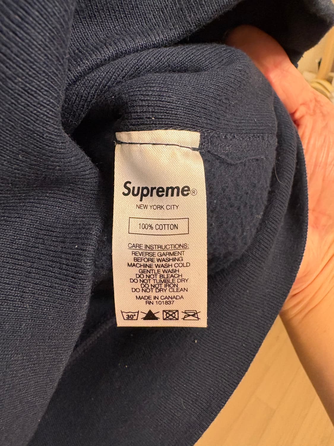 슈프림 스왈로브스키 박스로고 후디 상품이미지4