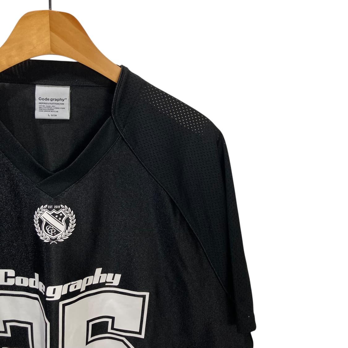 코드그라피 블랙 반팔 져지 상품이미지3