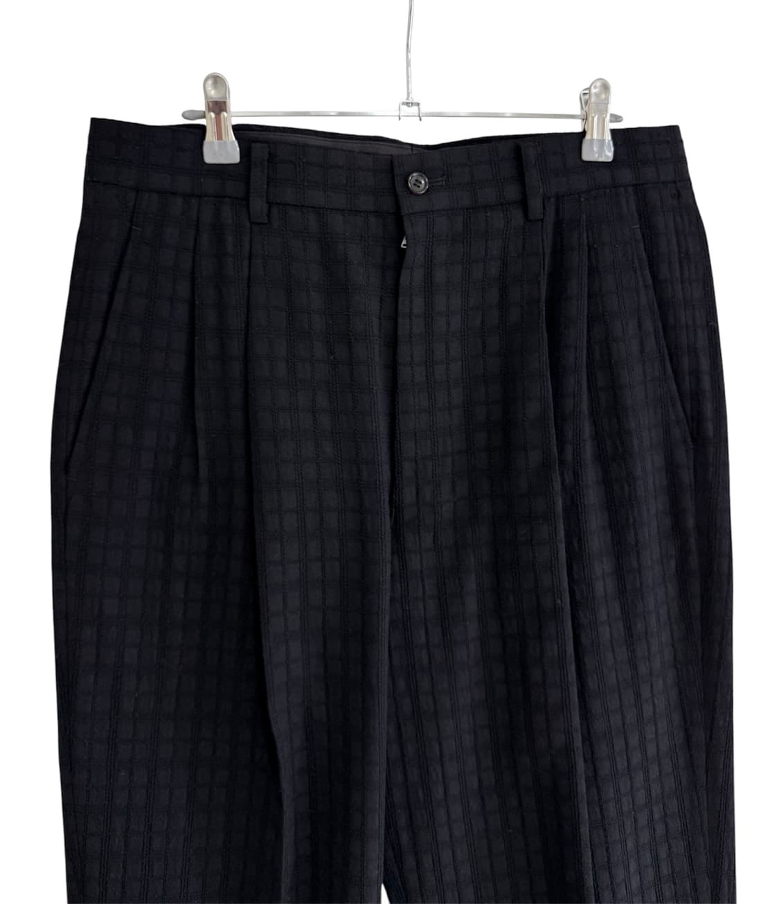 꼼데가르송 옴므 1997AW 체크 스티치 울 팬츠 상품이미지3