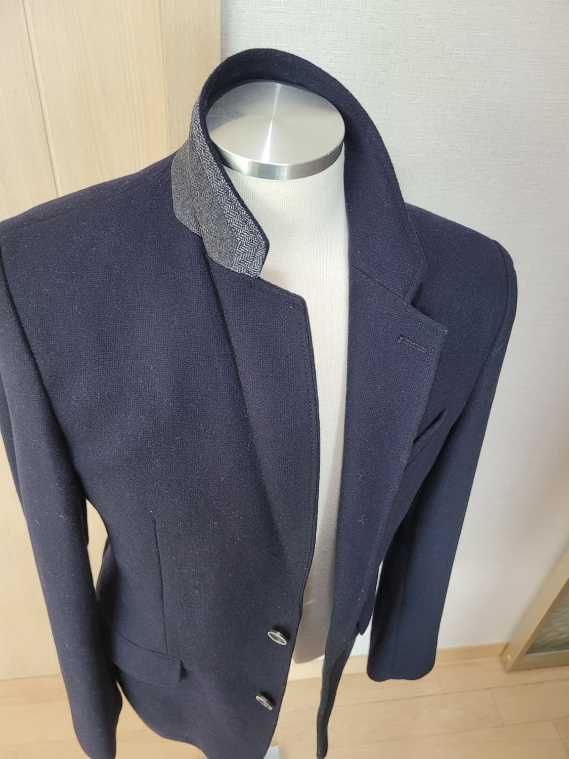 스파오포맨 SPAO for men 투버튼 울 블레이저 105 네이비 상품이미지7