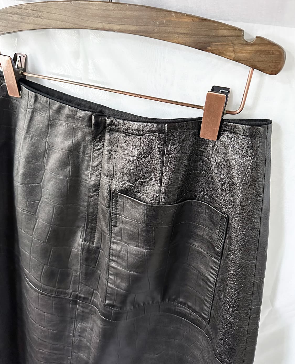 DES PRES leather skirt 상품이미지8